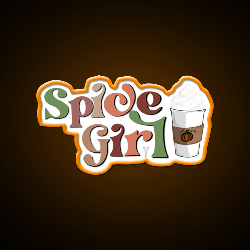 Spice Girl Psl Cafe Led Neon Sign Espresso Bar Art Rgb Color