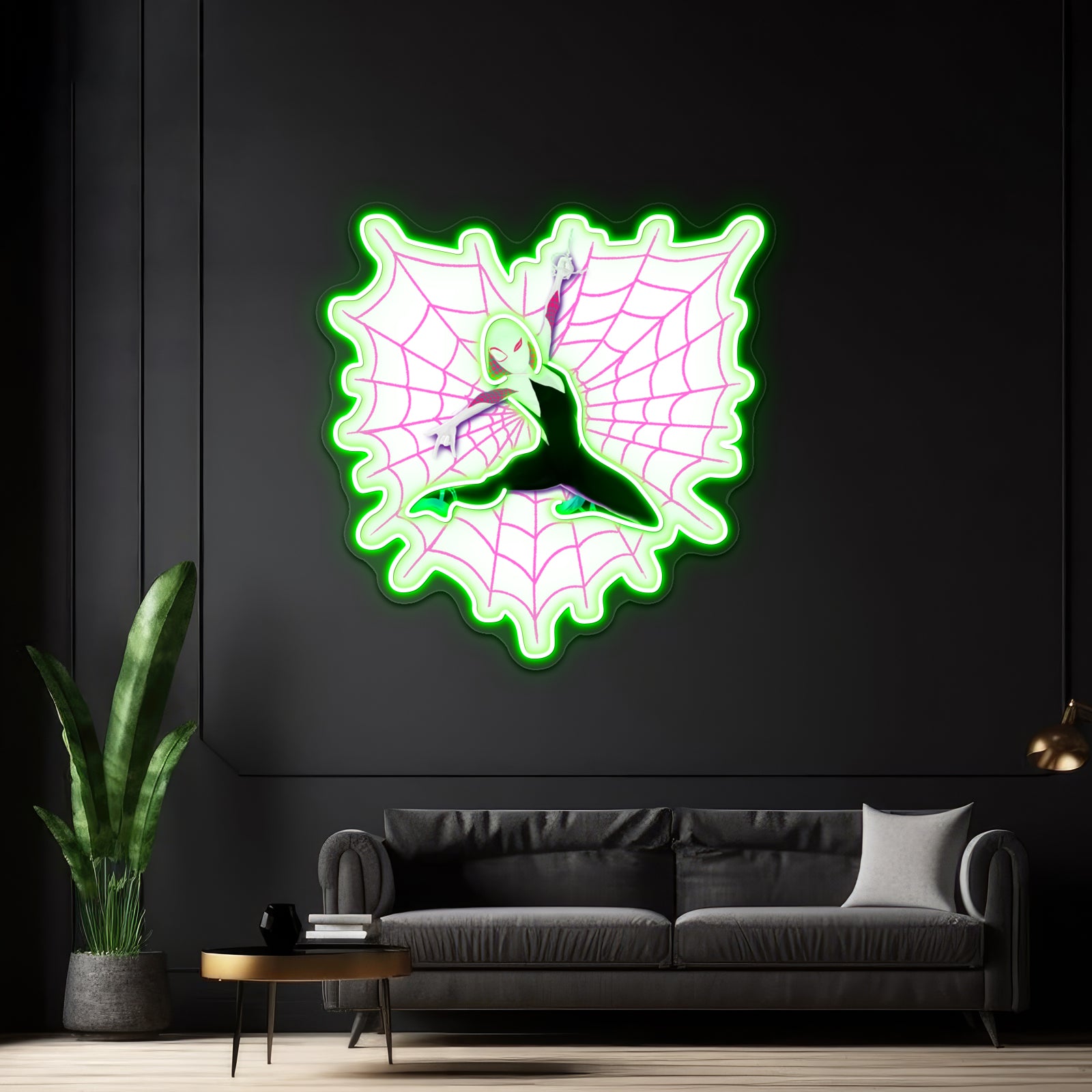 Spider Gwen Loves You Artwork Custom Led Signs | Shineneon