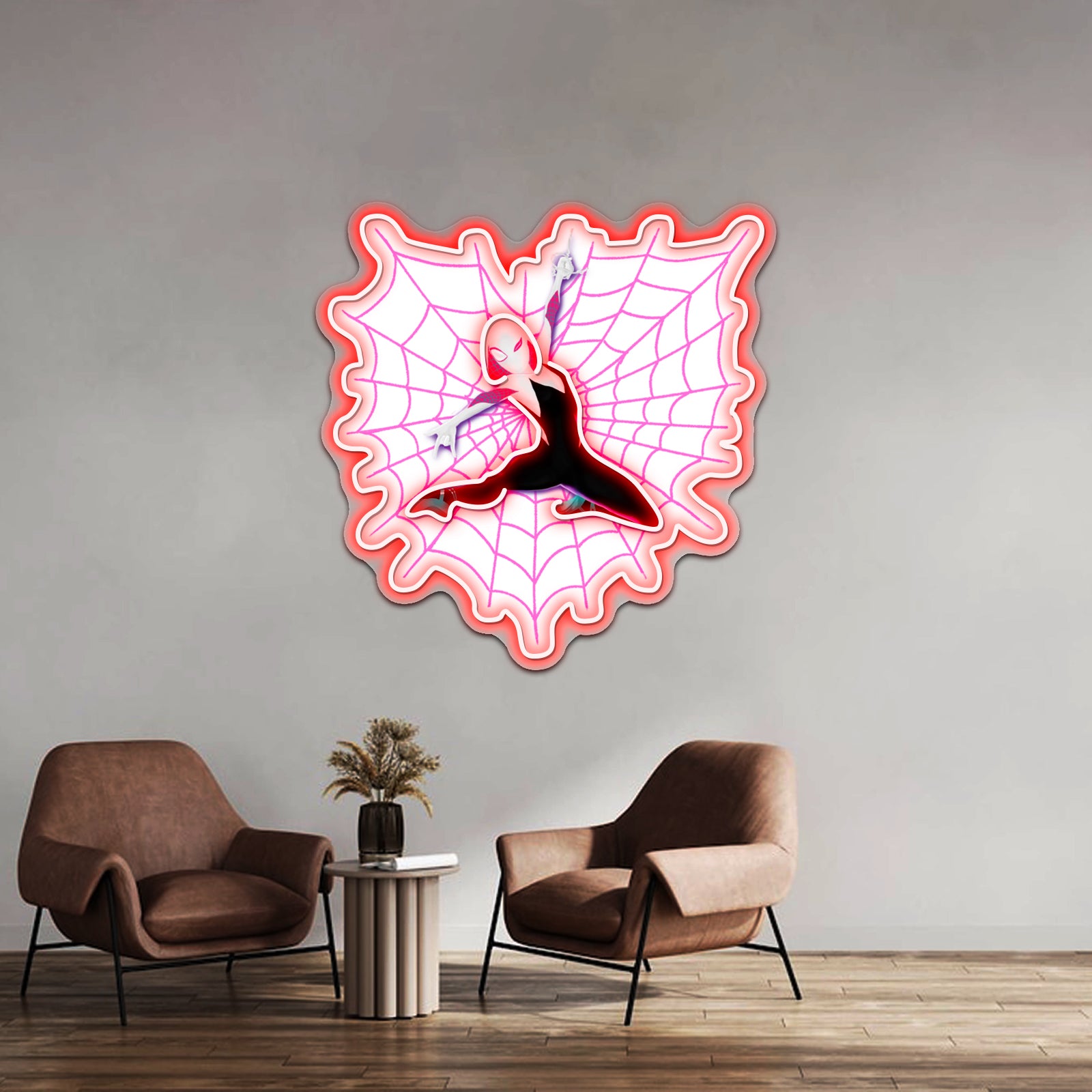 Spider Gwen Loves You Artwork Custom Led Signs | Shineneon