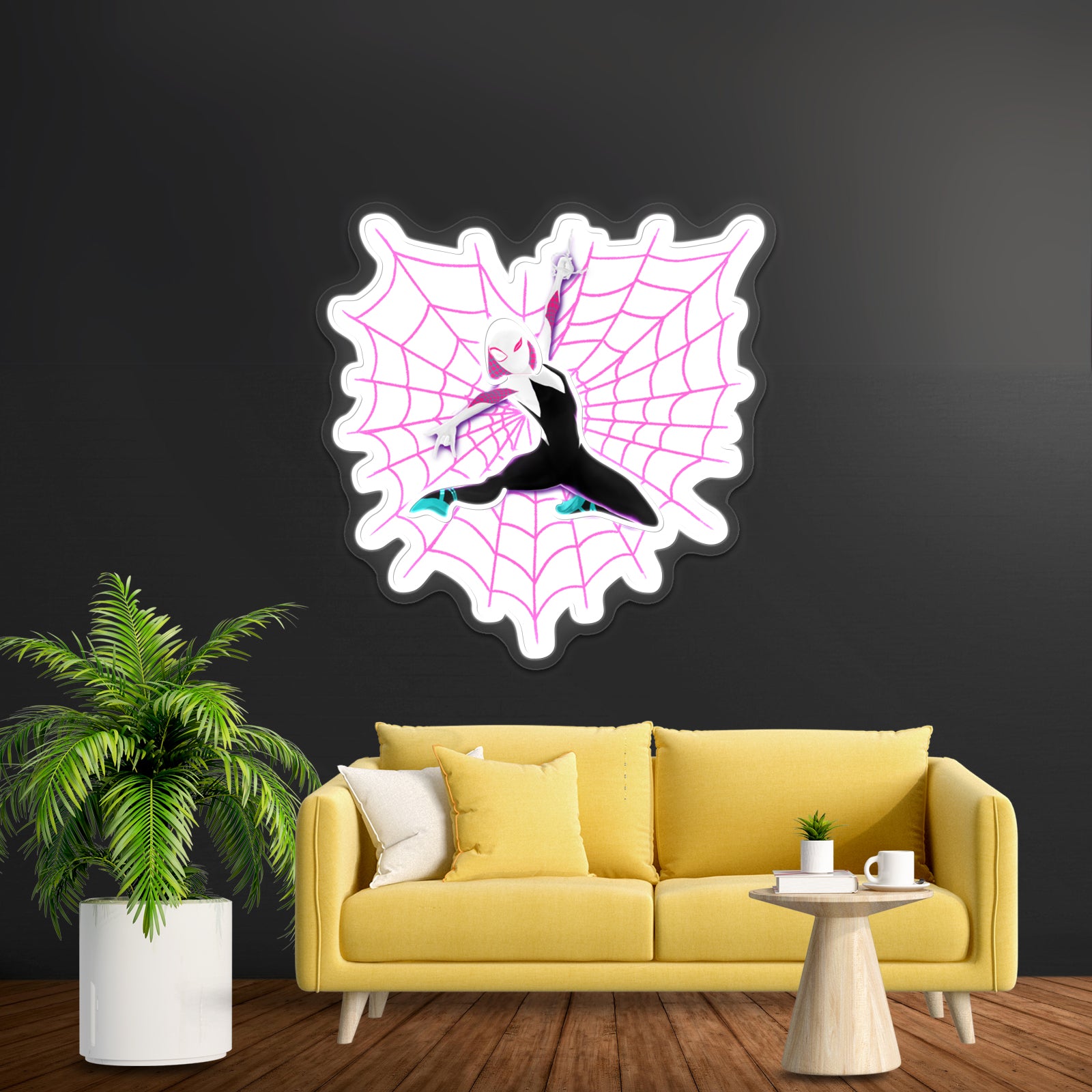 Spider Gwen Loves You Artwork Custom Led Signs | Shineneon