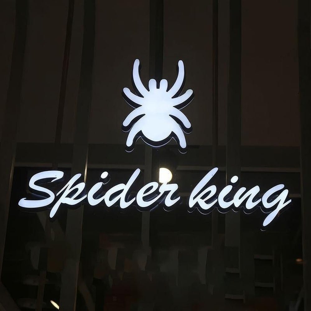Spides King With Logo 3D Frontlit Letters Metal Led Sign - Shineneon