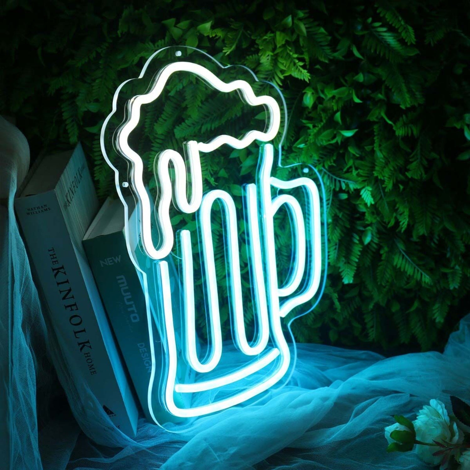 Spilled Beer Blue Led Neon Sign | Shineneon