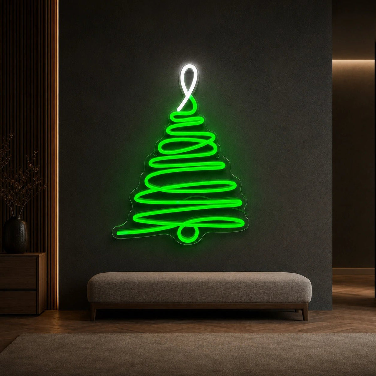 Spiral Christmas Tree LED Neon Sign - Shineneon
