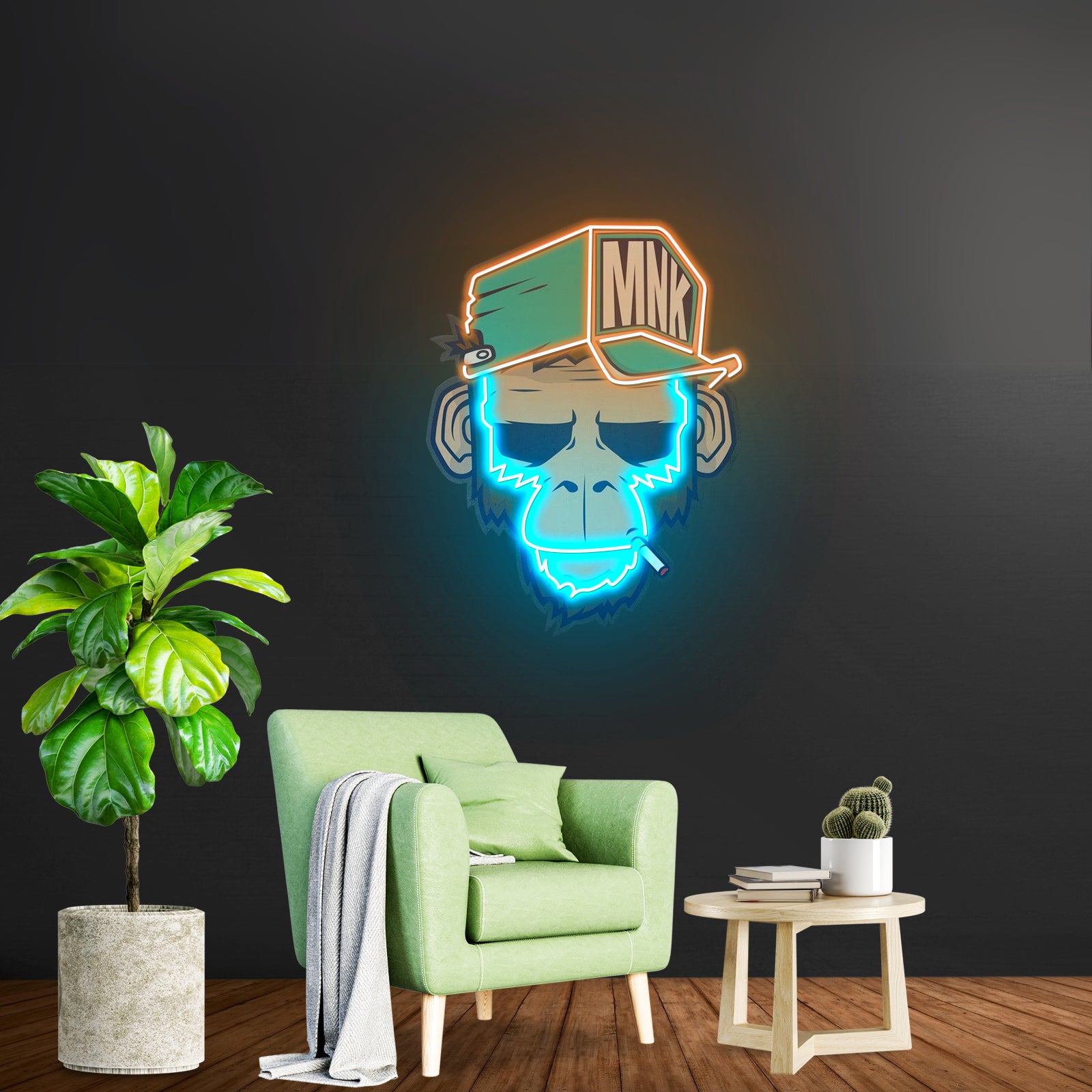 Spoiled Monkey Custom Led Signs Artwork For Sale