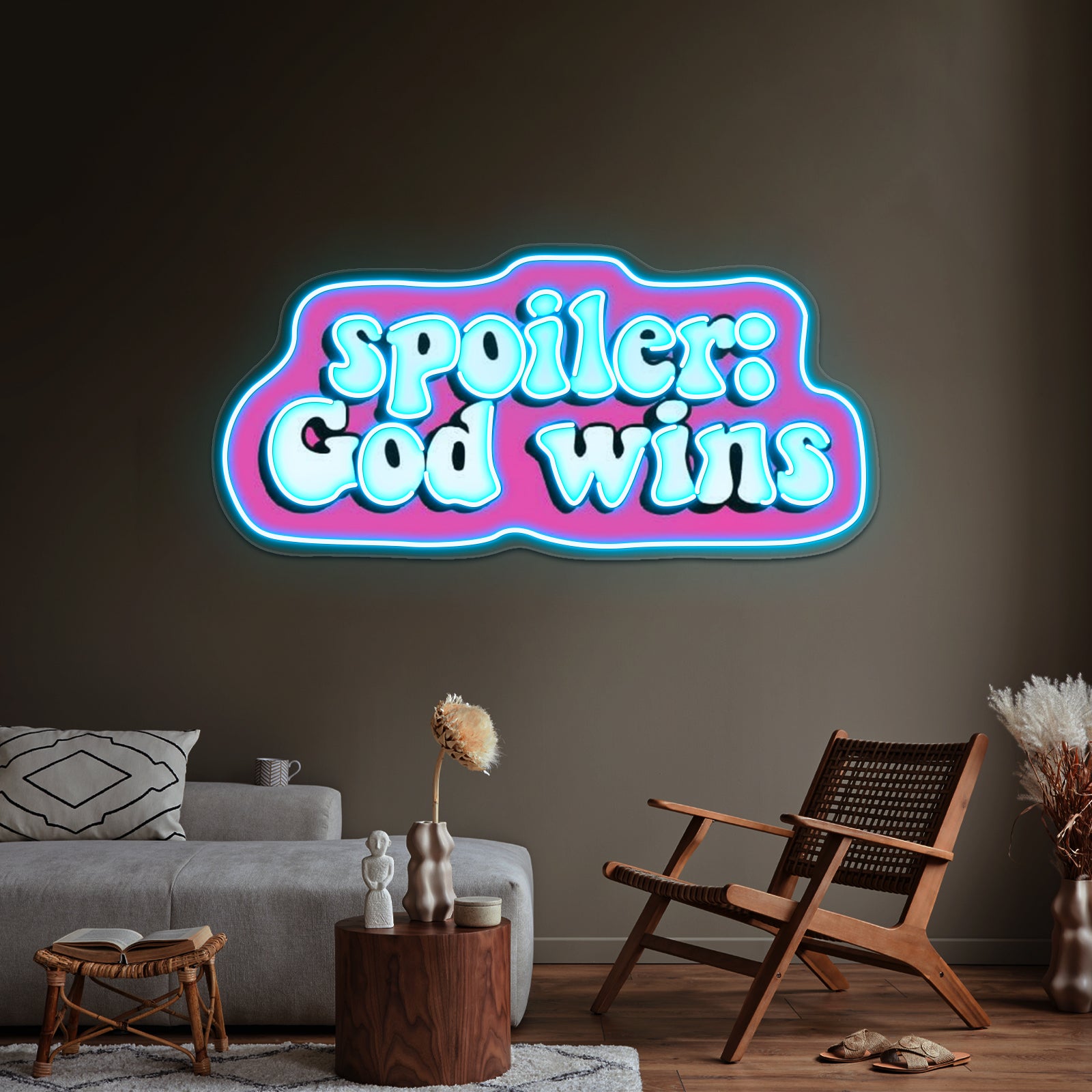 Spolier God Wins Artwork Animal Neon Signs | Shineneon