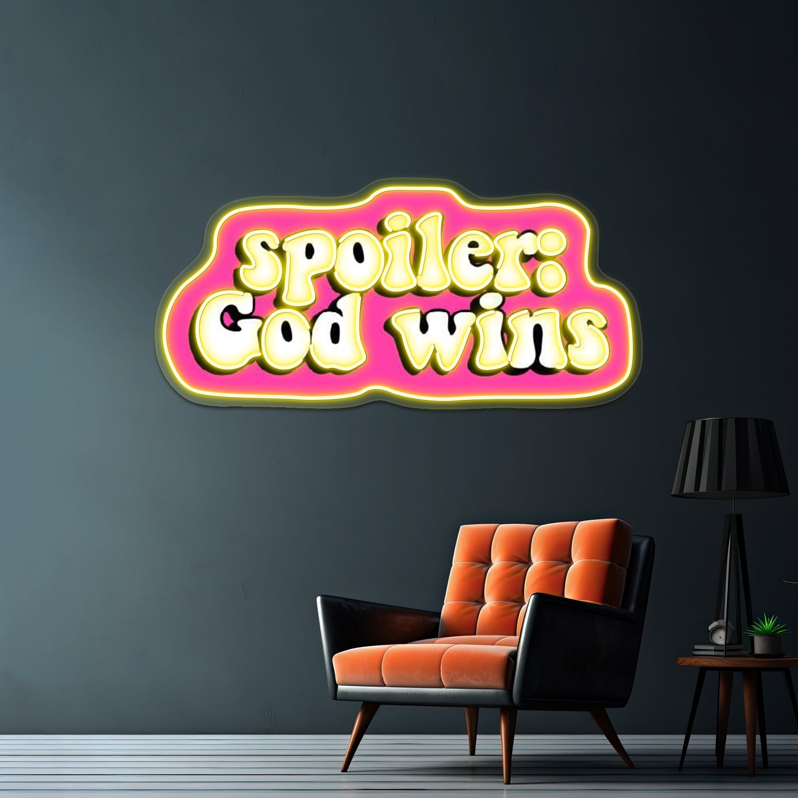 Spolier God Wins Artwork Animal Neon Signs | Shineneon