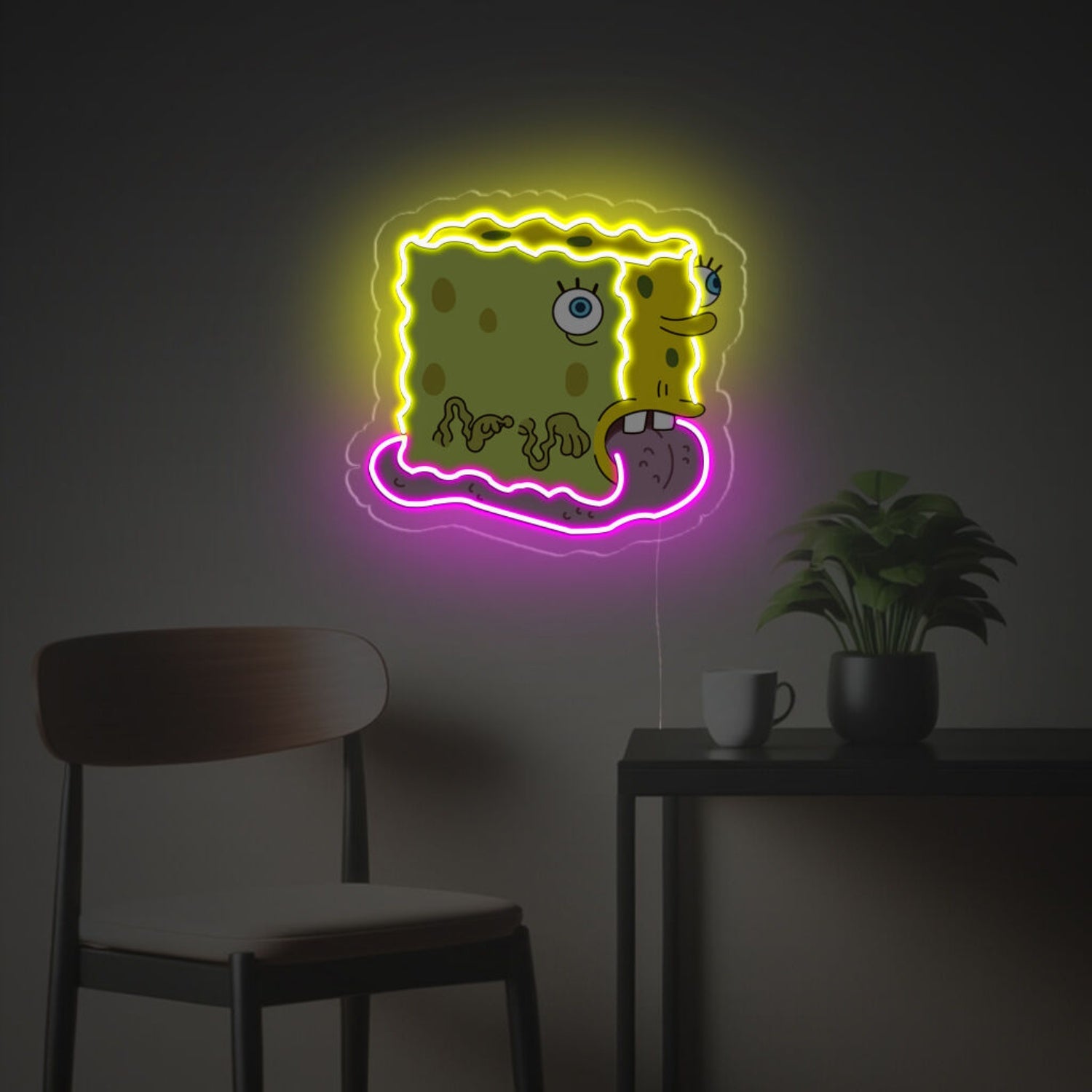 Spongebob Monster Version Led Neon Acrylic Artwork | Shineneon