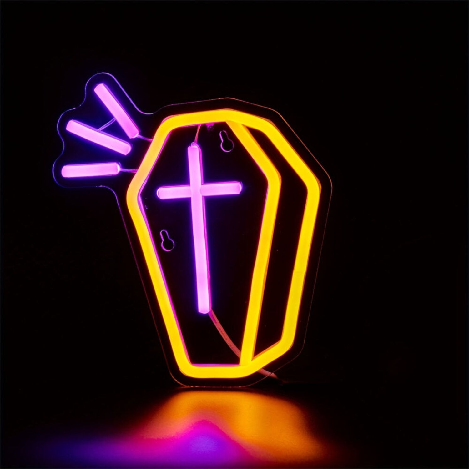 Spooky Backboard Led Neon Light In A Tombstone Shape | Shineneon