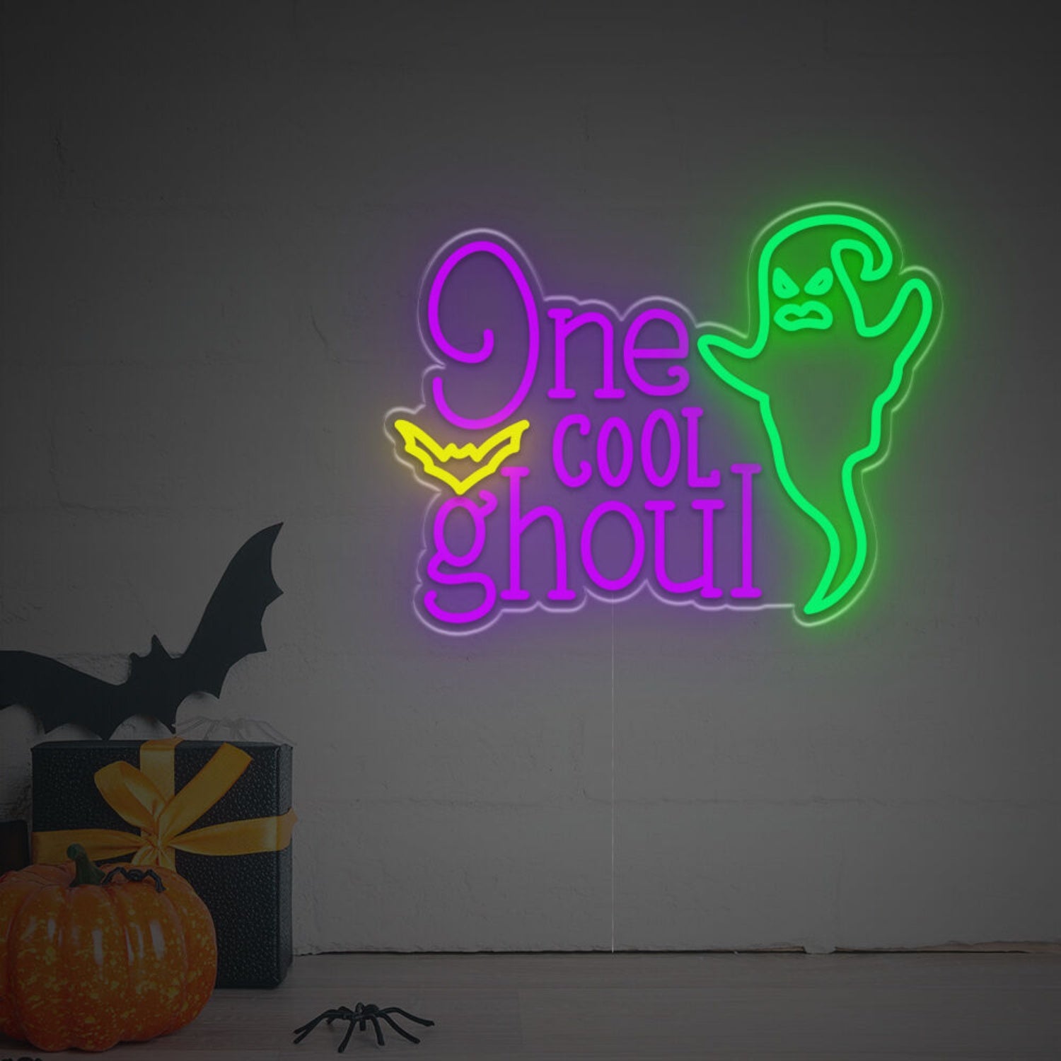 Spooky Celebrations And Decor One Cool Ghoul Led Neon Sign | Shineneon