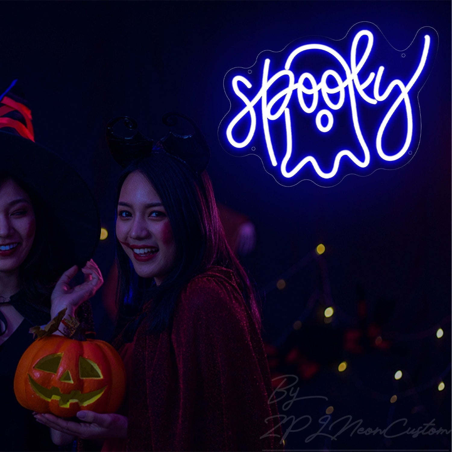 Spooky Ghost Neon Sign Halloween Party Event Decor | Shineneon