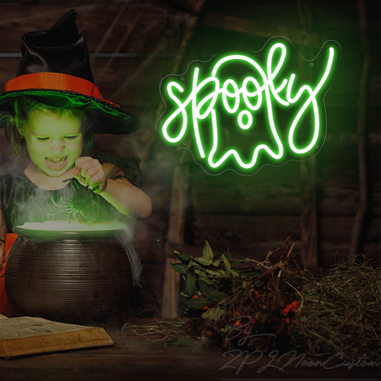 Spooky Ghost Neon Sign Halloween Party Event Decor | Shineneon