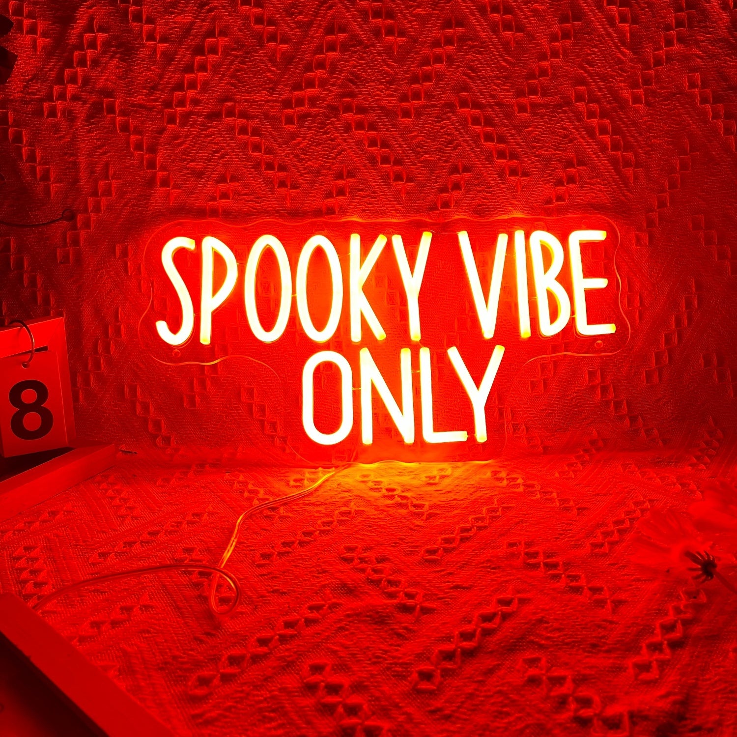Spooky Vibe Only Neon Sign Halloween Event Light Up Sign Decor | Shineneon