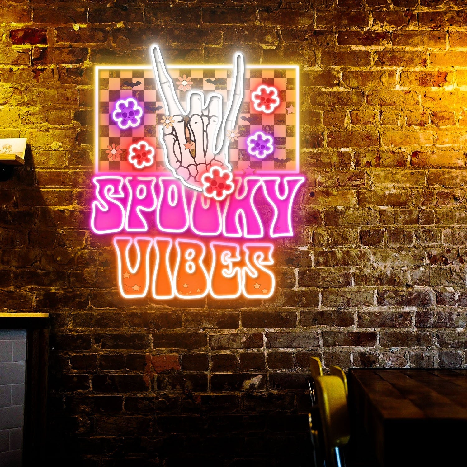 Spooky Vibes Halloween Acrylic Led Neon Sign | Shineneon