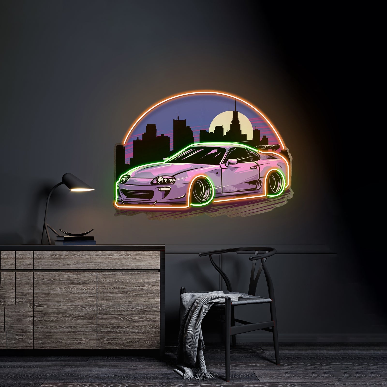 Sportcar Supra Mk4 Midnight Led Neon Sign Light Custom Led Signs - Shineneon