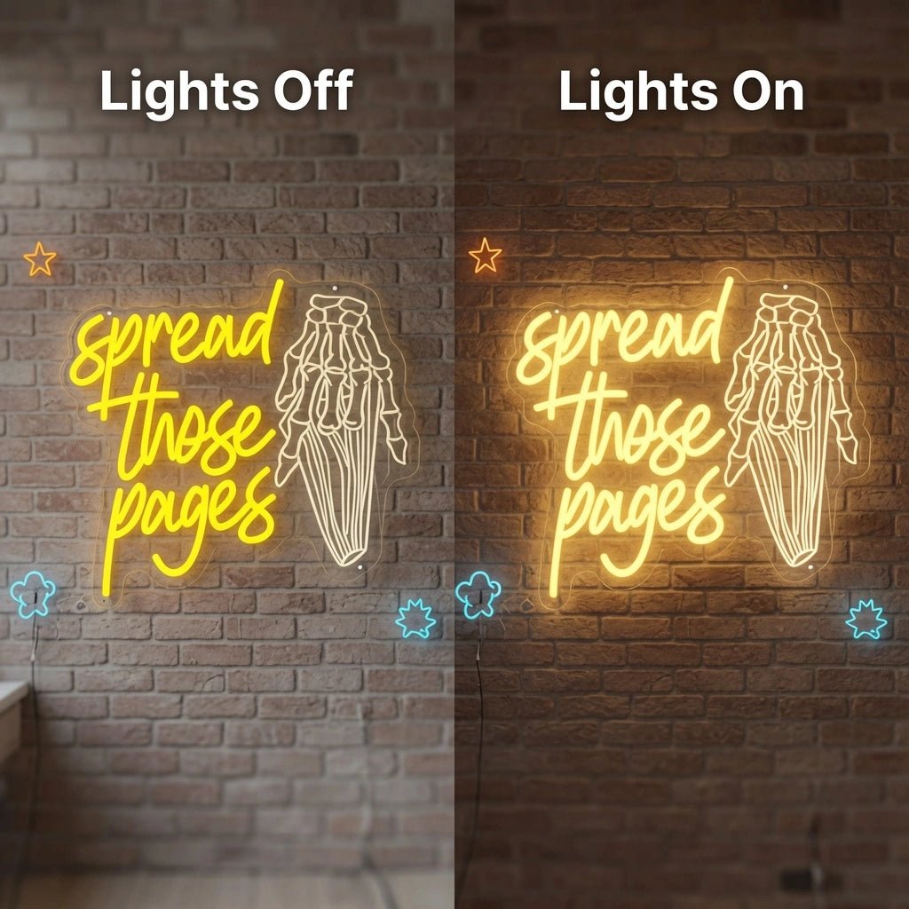 Spread Those Pages LED Neon Sign - Shineneon