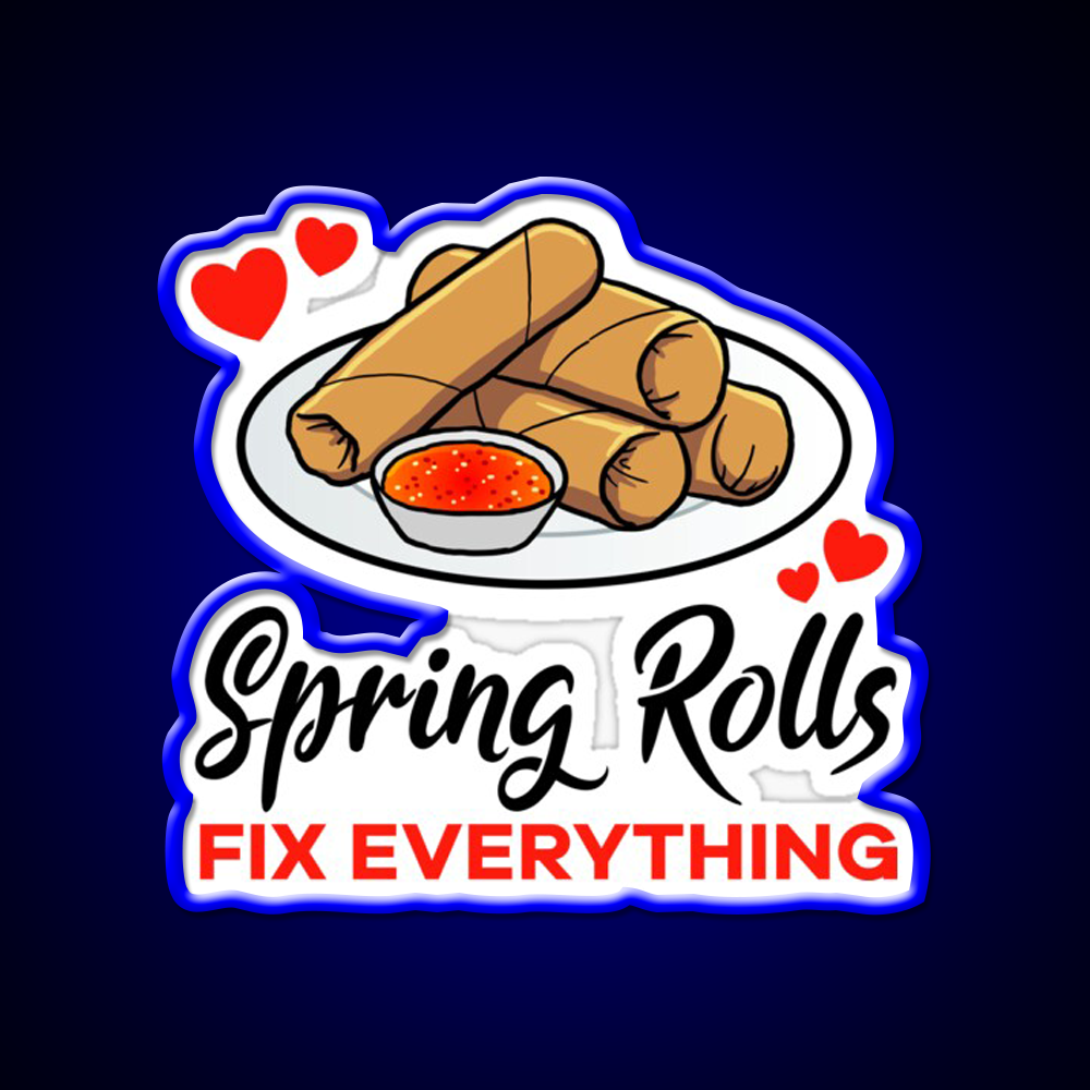 Spring Rolls Fix Everything Led Neon Sign Chinese Food Rgb Color - LED neon sign view 5