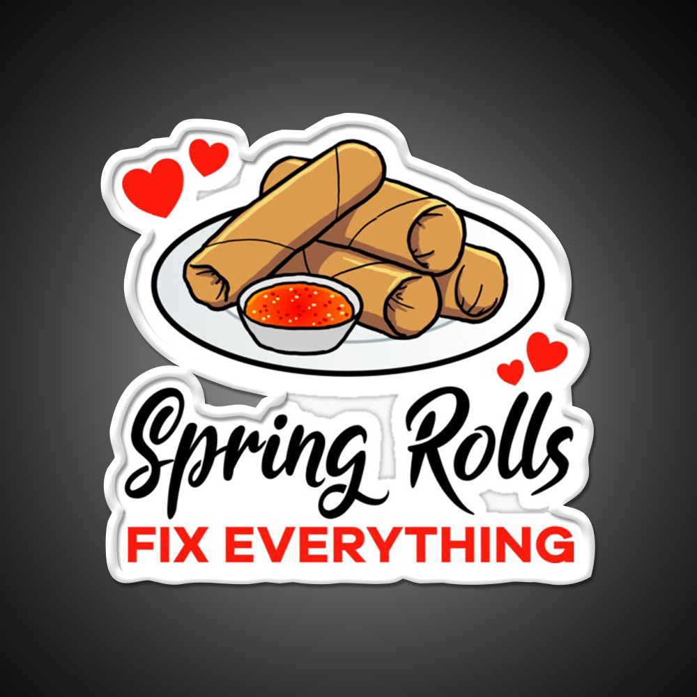 Spring Rolls Fix Everything Led Neon Sign Chinese Food Rgb Color - LED neon sign view 11