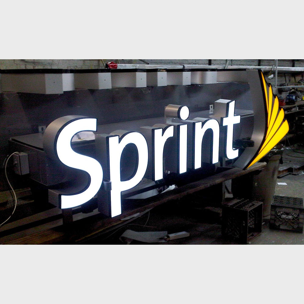 Sprint 3D Frontlit Channel Letters Led Light Sign