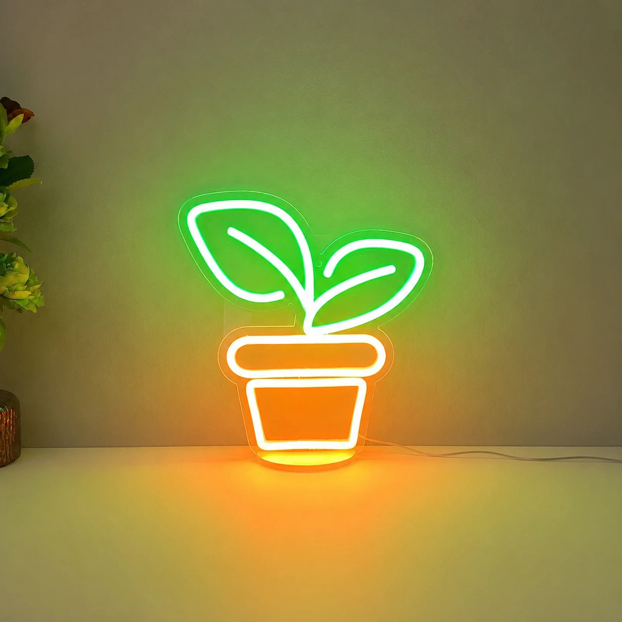 Sprout Pot Neon Sign LED Neon Sign main product image