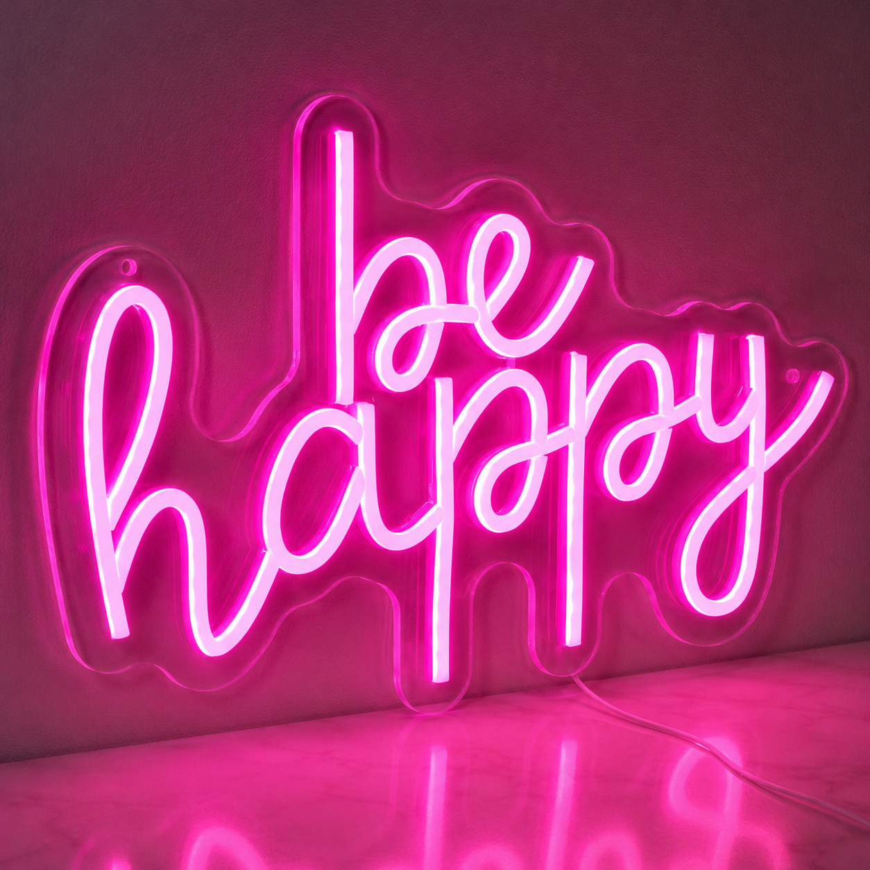 Square Wall Decor LED Neon Sign Home Art main product image