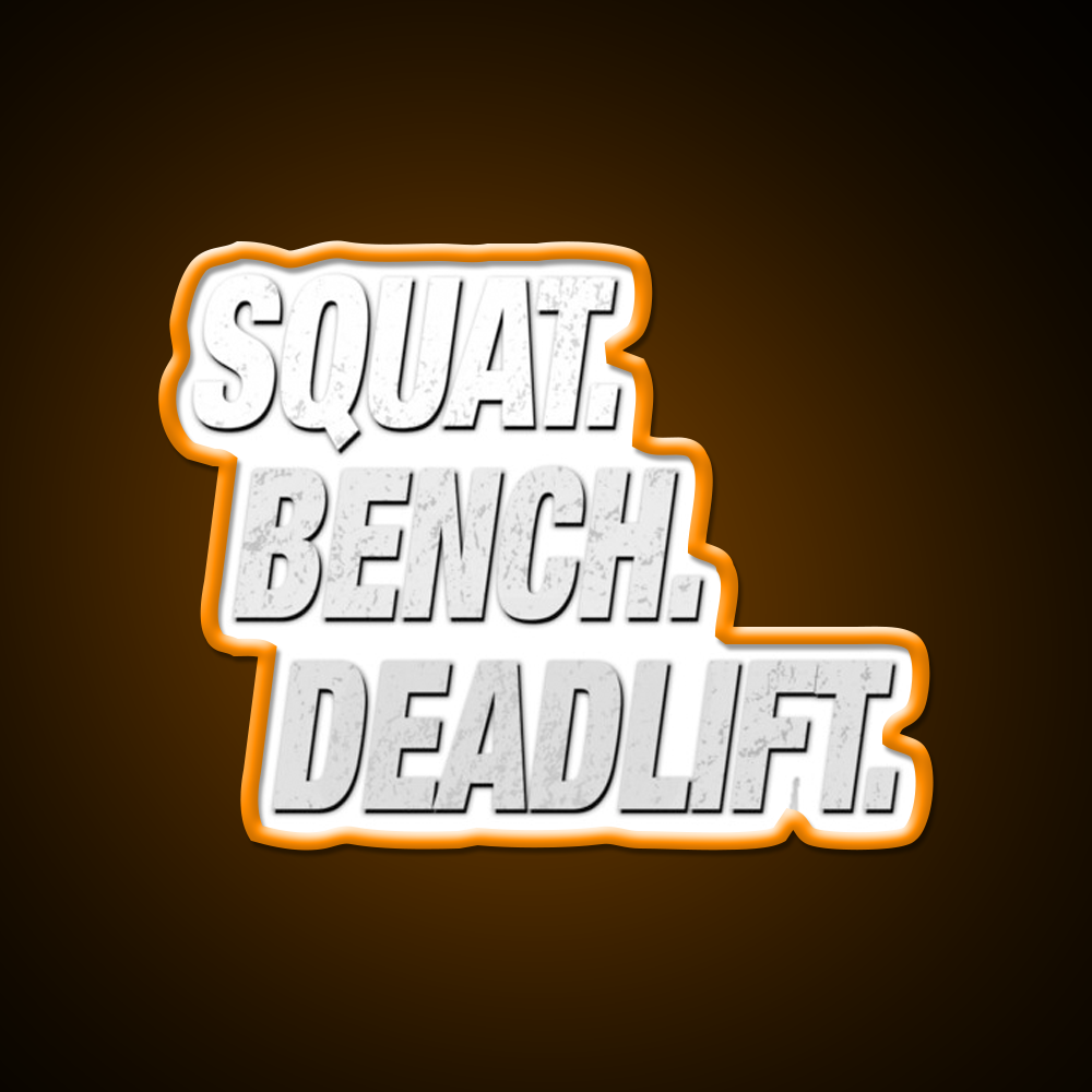 Squat Bench Deadlift Gym Fitness Led Neon Sign Rgb Color