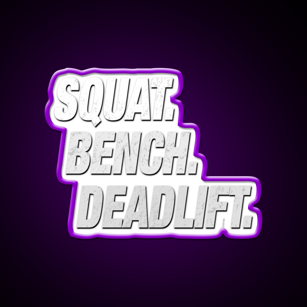 Squat Bench Deadlift Gym Fitness Led Neon Sign Rgb Color