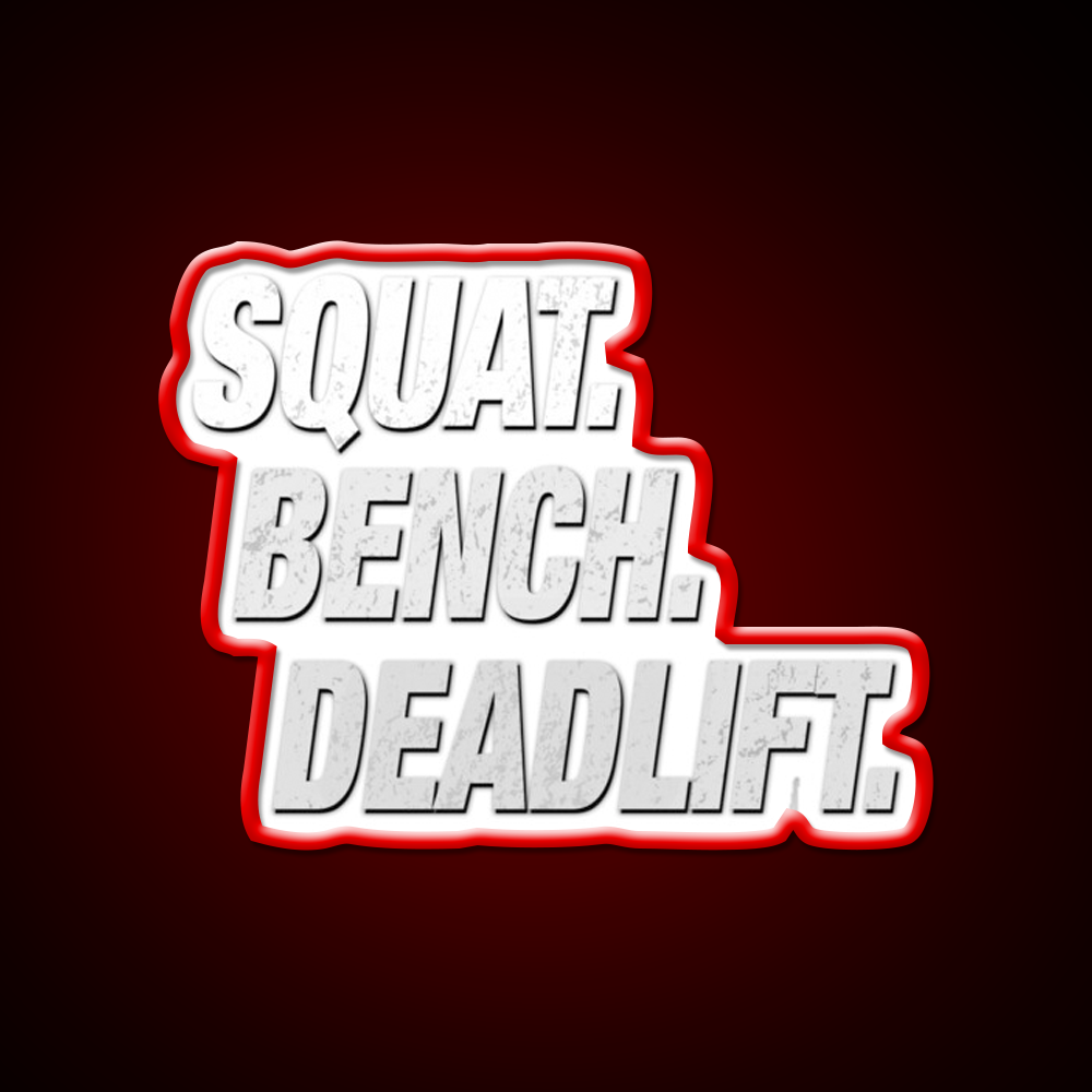 Squat Bench Deadlift Gym Fitness Led Neon Sign Rgb Color