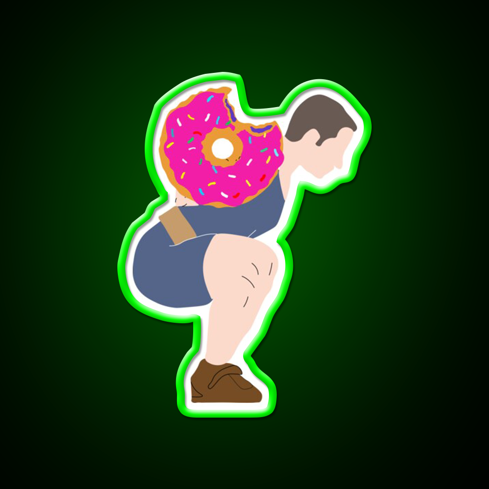 Squat Donuts Gym Fitness Led Neon Sign Rgb Color