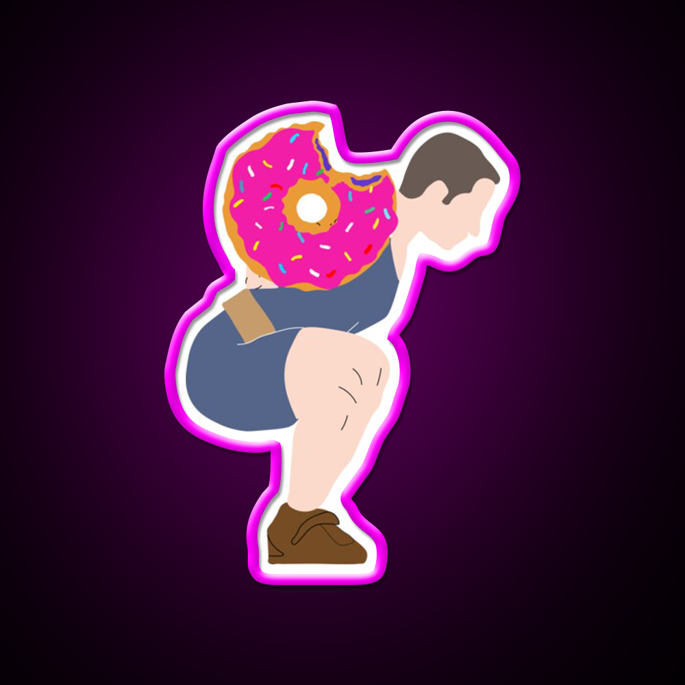 Squat Donuts Gym Fitness Led Neon Sign Rgb Color