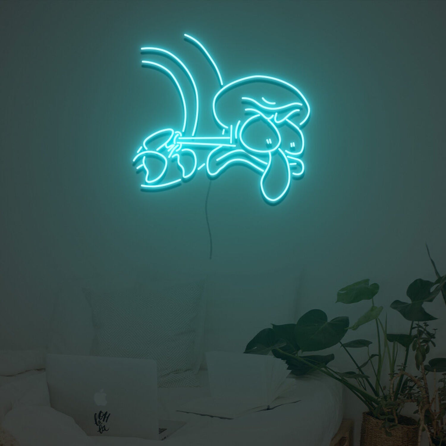 Squidward Stare Led Neon Sign Custom Led Neon Sign | Shineneon