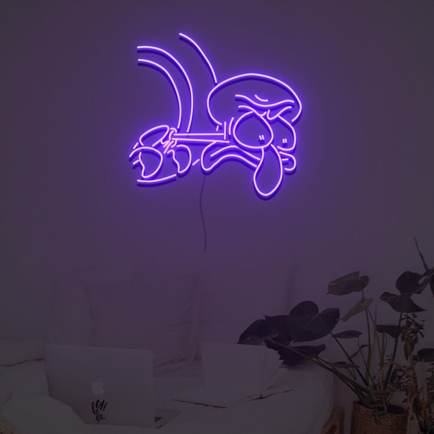 Squidward Stare Led Neon Sign Custom Led Neon Sign | Shineneon
