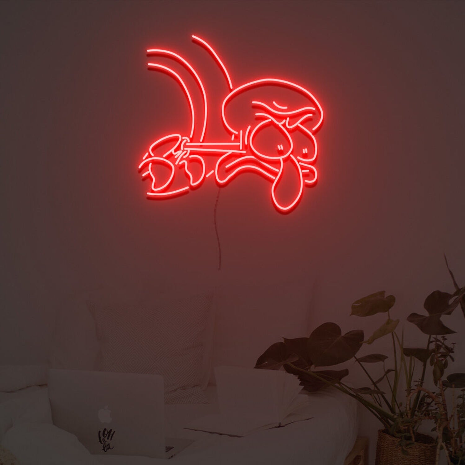 Squidward Stare Led Neon Sign Custom Led Neon Sign | Shineneon