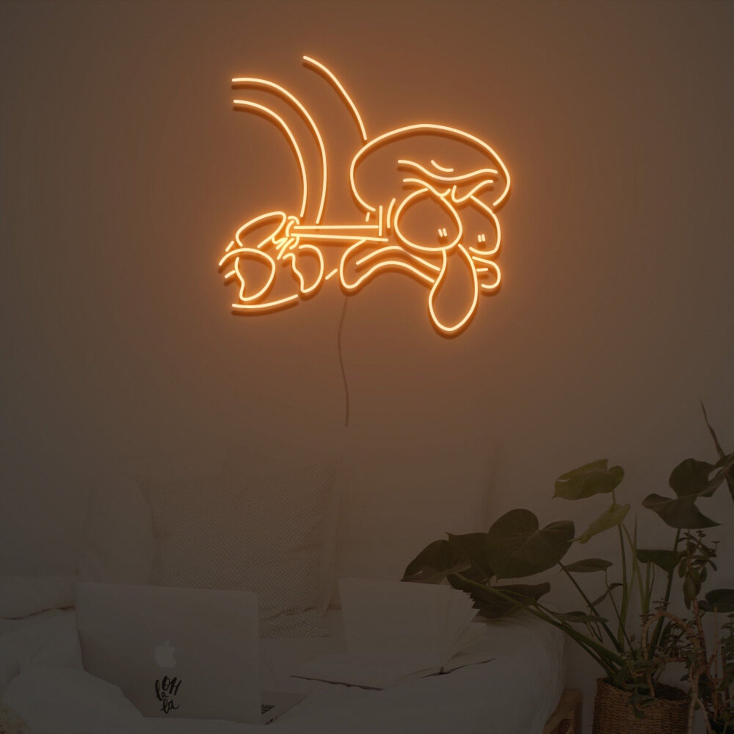 Squidward Stare Led Neon Sign Custom Led Neon Sign | Shineneon