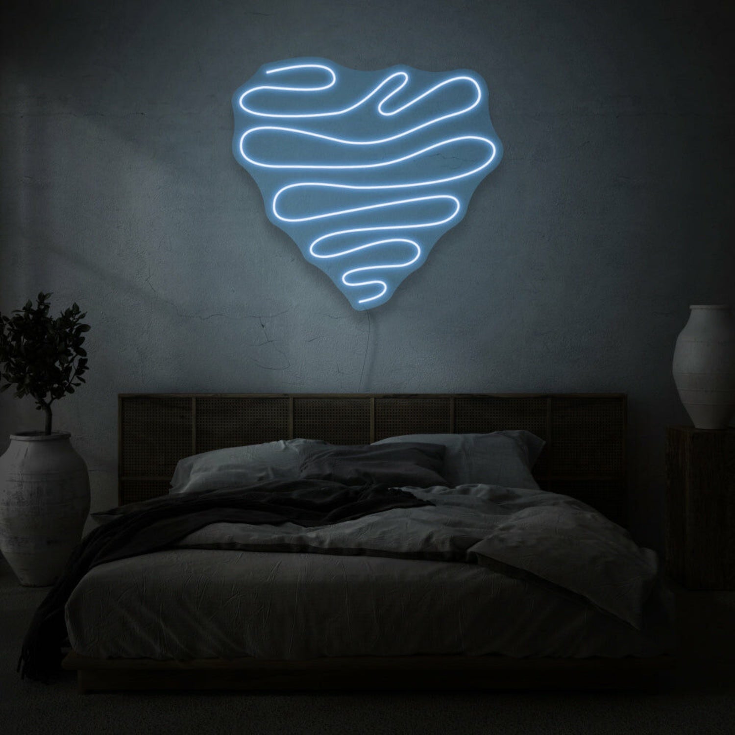 Squiggle Heart Led Neon Sign | Shineneon