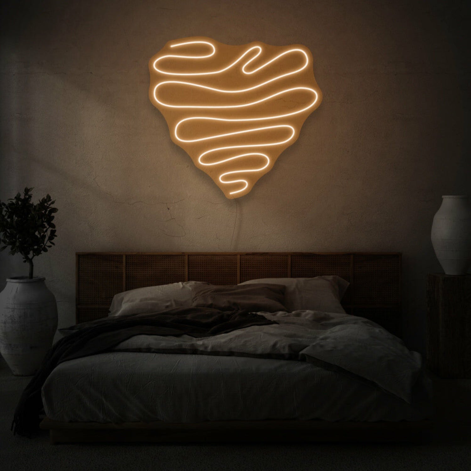 Squiggle Heart Led Neon Sign | Shineneon
