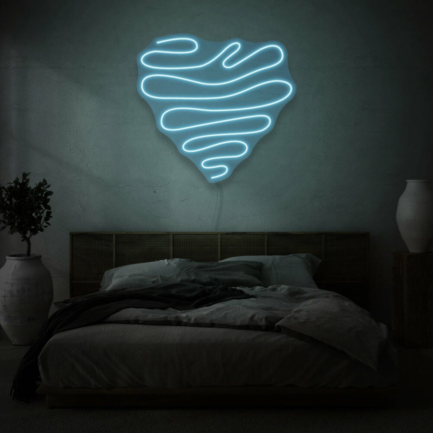Squiggle Heart Led Neon Sign | Shineneon