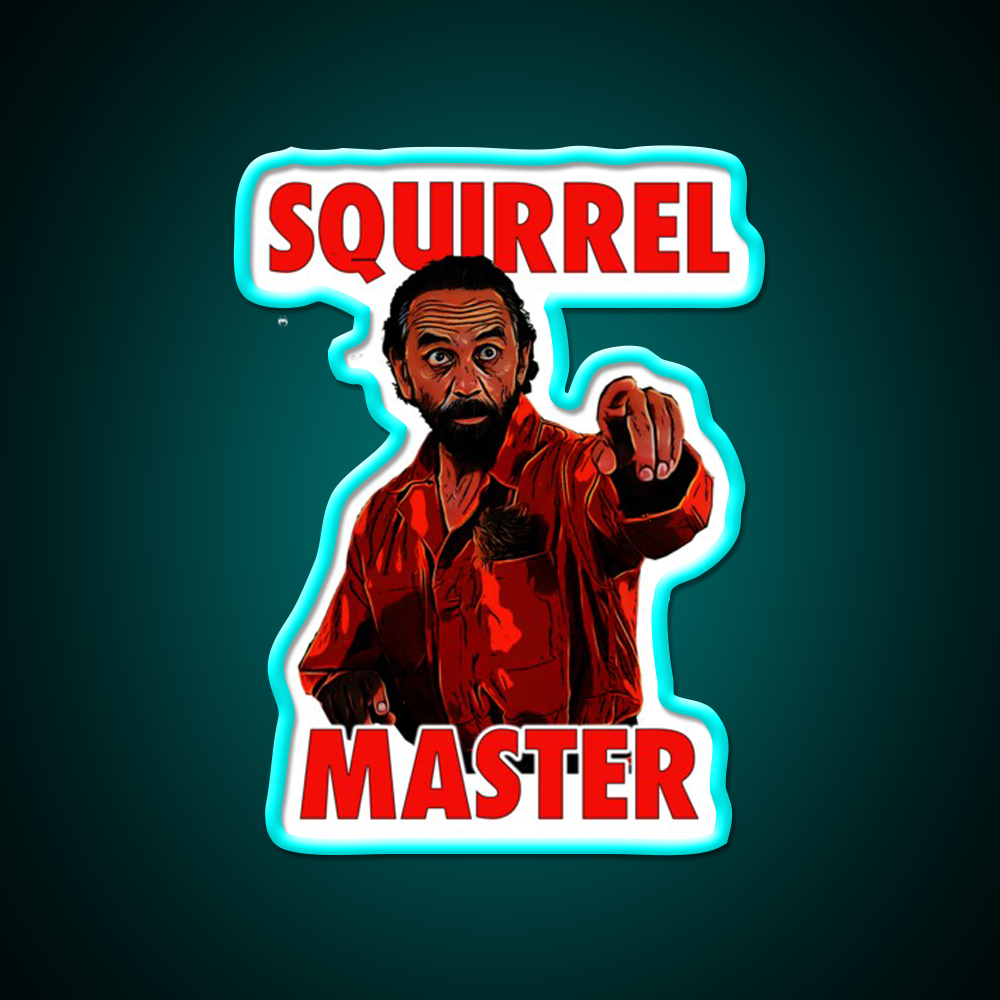 Squirrel Master Cocktail Bar Decor Led Neon Sign Rgb Color - Size and dimension reference