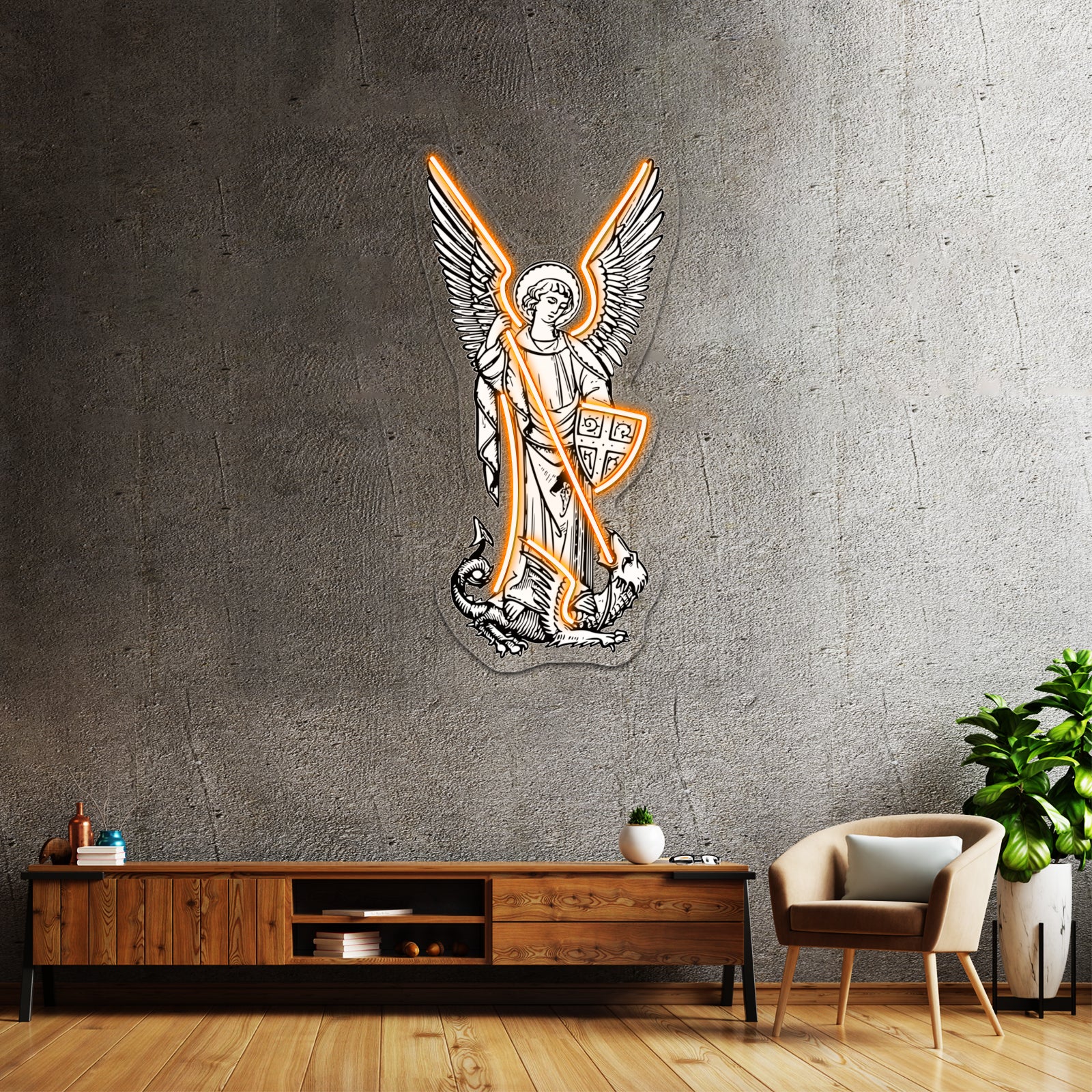 St Michael Wall Artwork Neon Signs | Shineneon