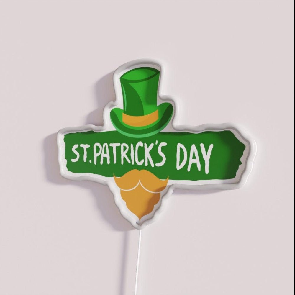 St Patricks Day Beard Cap Rgb Led Neon Sign - Shineneon