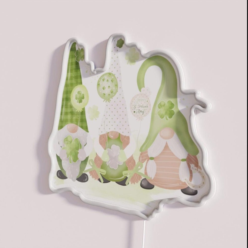 St Patricks Day Gnomes Party Rgb Led Neon Sign - Shineneon