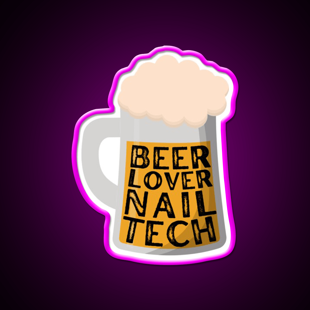 St Patricks Day Nail Tech Beer Lover Nail Salon Led Neon Sign Rgb Color - Shineneon