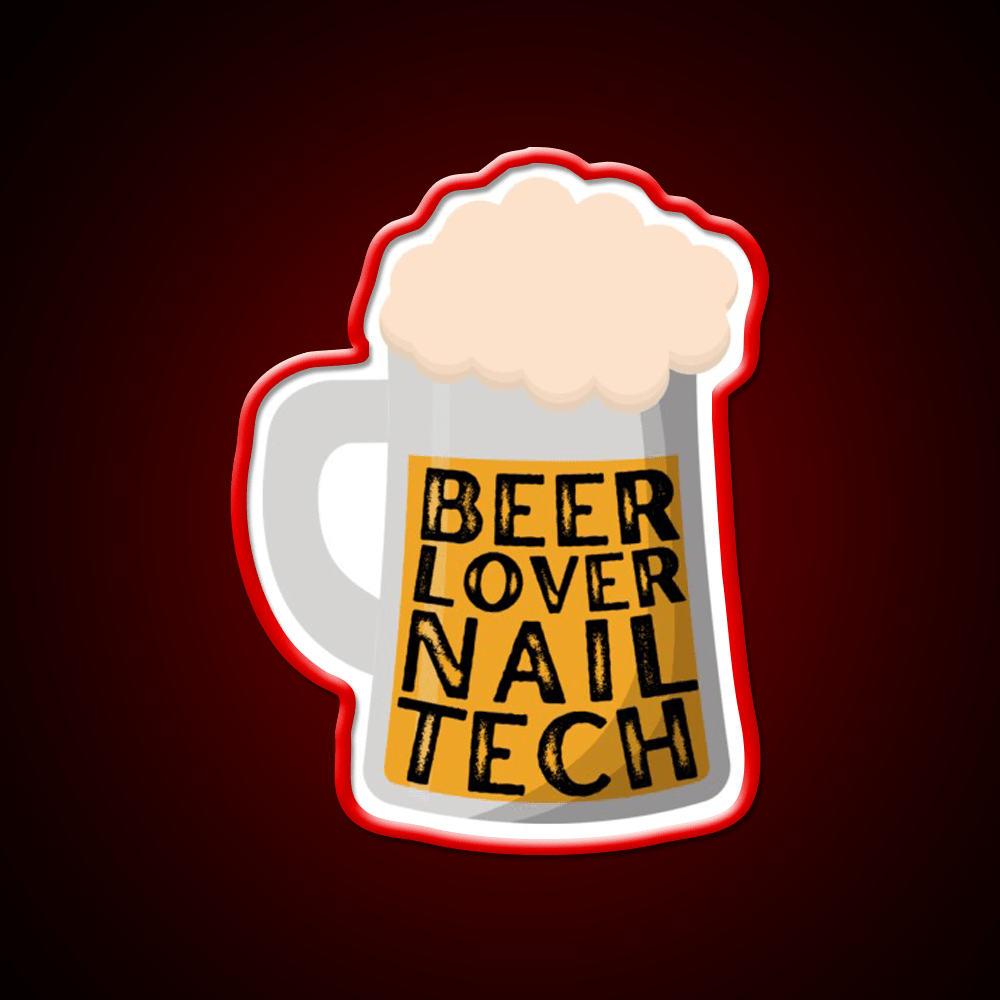 St Patricks Day Nail Tech Beer Lover Nail Salon Led Neon Sign Rgb Color - Shineneon