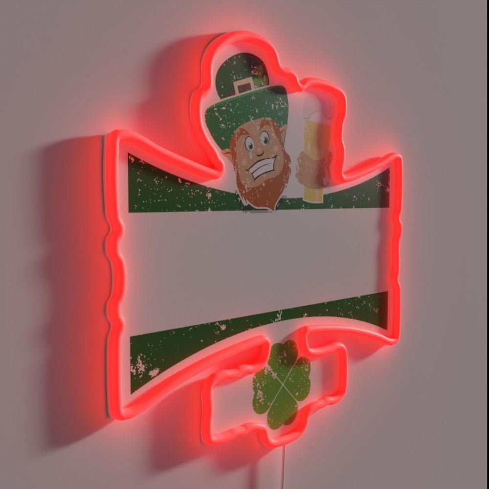 St Pats Clothes Michigan St Patrics Day Funny Rgb Led Neon Sign - Shineneon
