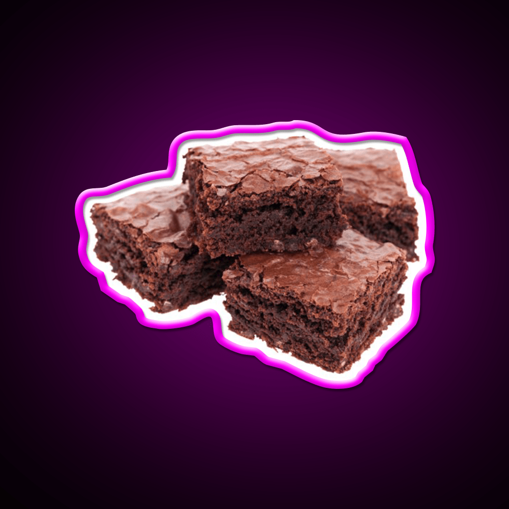 Stack Of Brownies Snack Food Led Neon Sign Rgb Color - Shineneon