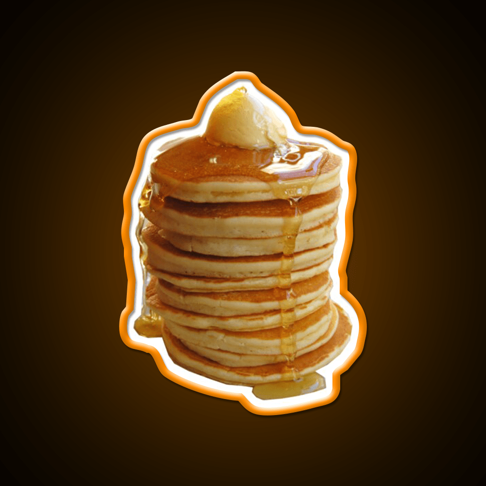 Stack Of Pancakes Snack Food Led Neon Sign Rgb Color - Shineneon