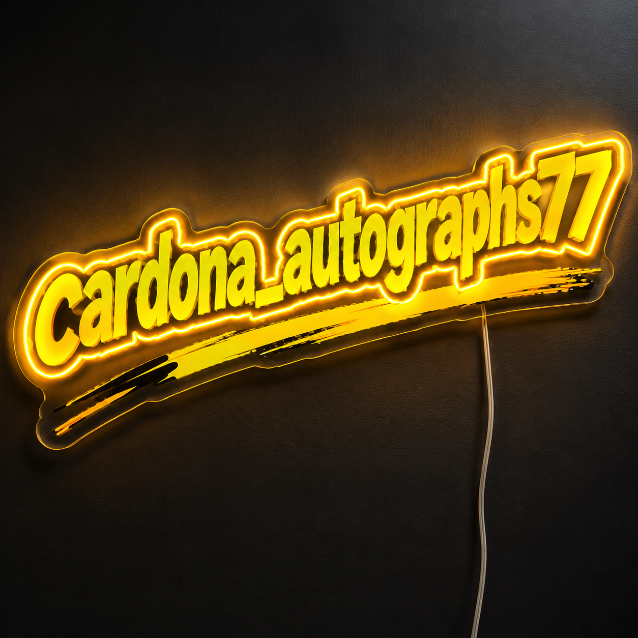 Cardona_autographs77 Custom LED Neon Sign (LED preview)