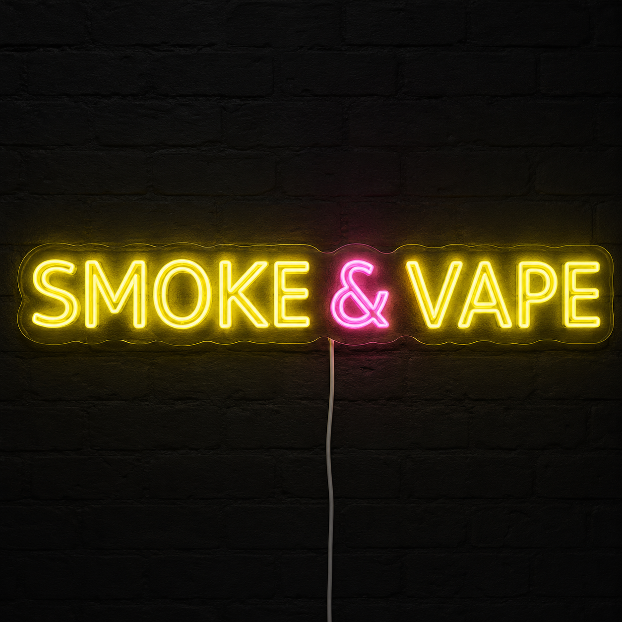 SMOKE & VAPE Custom LED Neon Sign (LED preview)