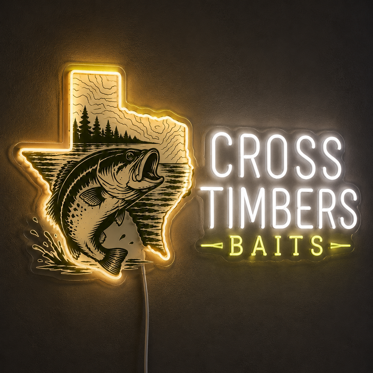 CROSS TIMBERS BAITS Custom LED Neon Sign (LED preview)