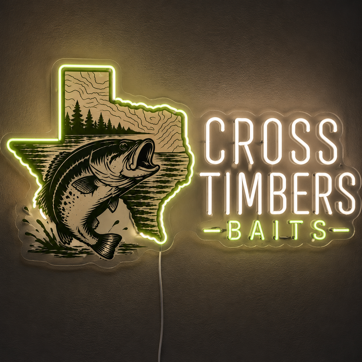 CROSS TIMBERS BAITS Custom LED Neon Sign (LED preview)