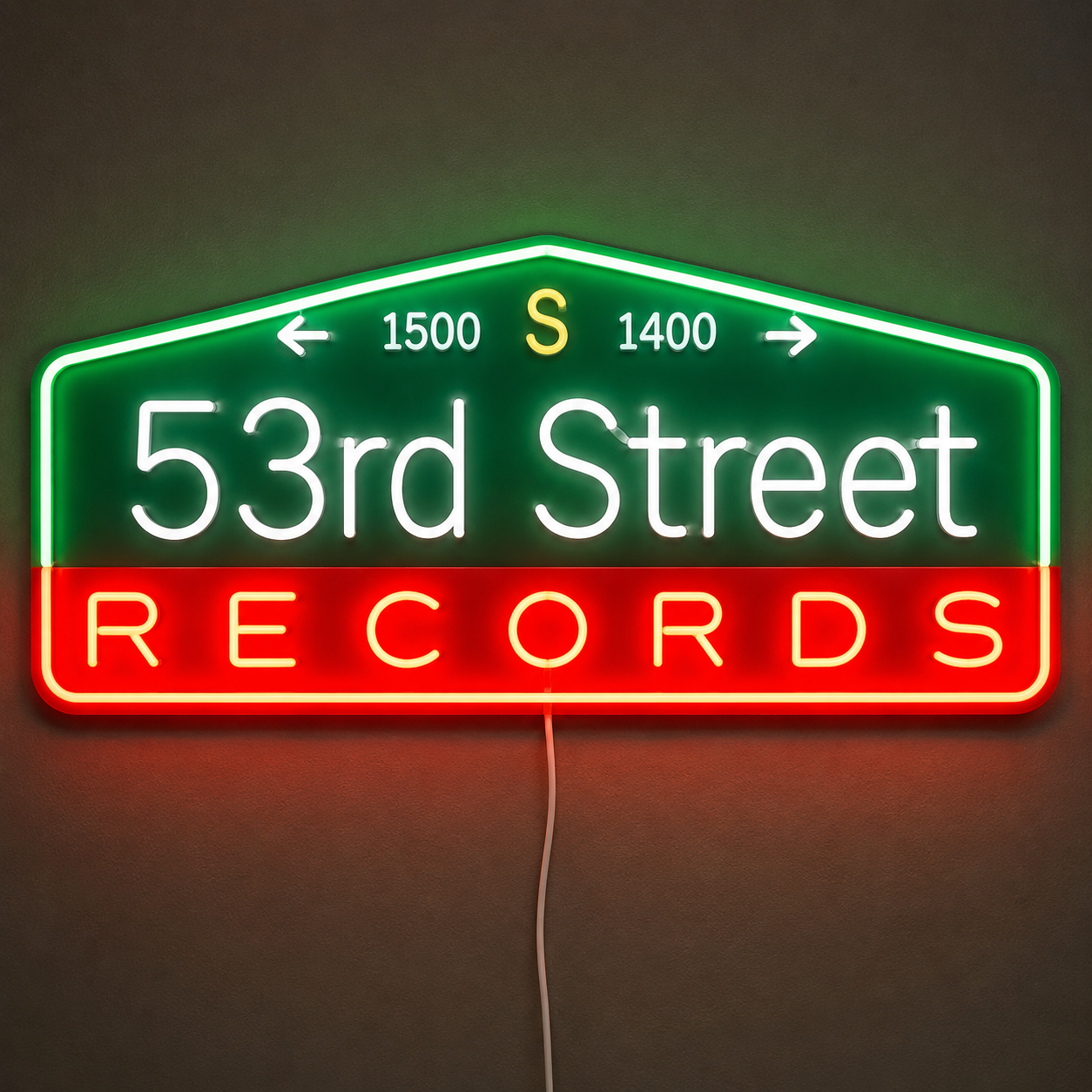 53rd Street RECORDS Custom LED Neon Sign (LED preview)